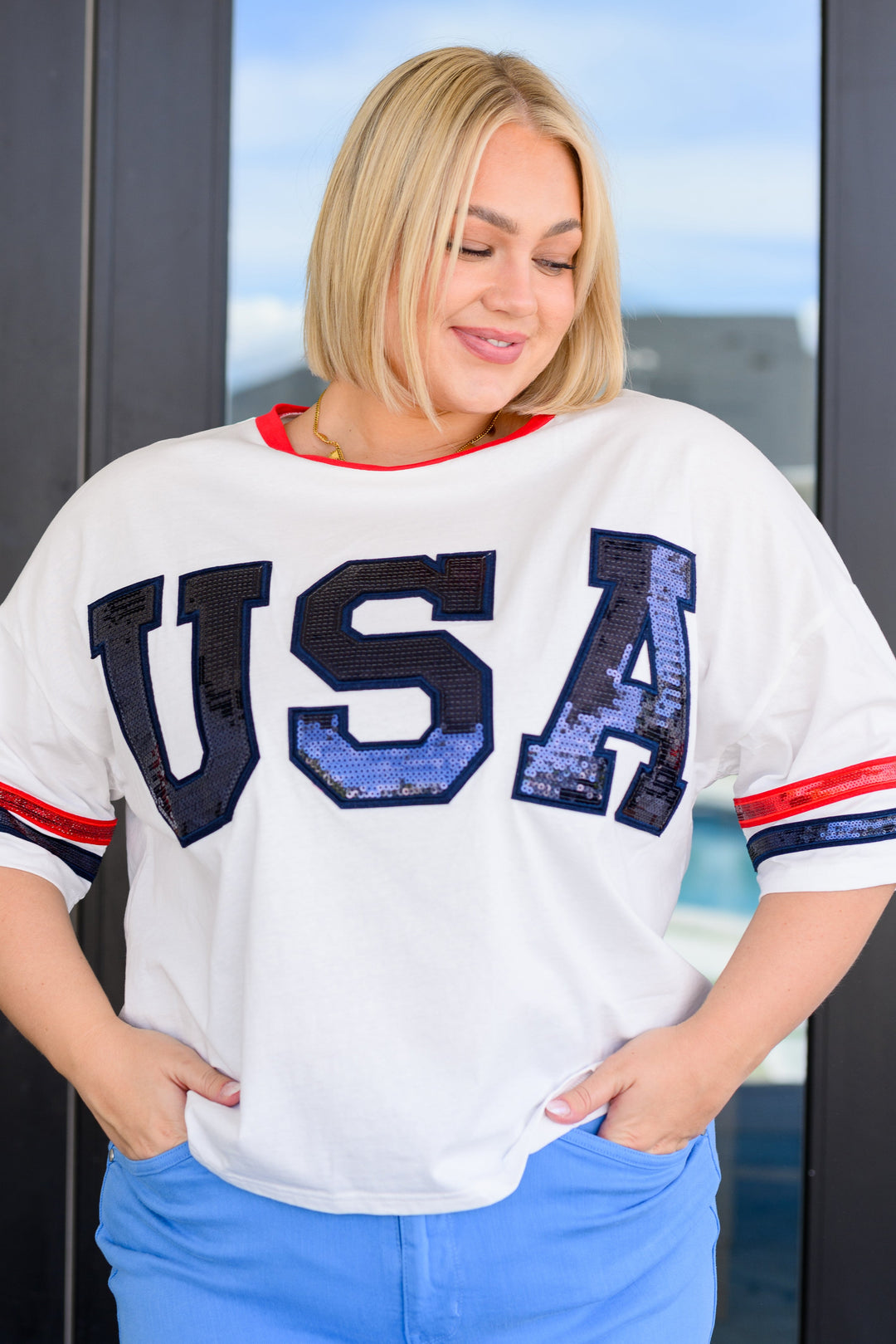 Party In The USA Drop Shoulder Top-Tops-Ave Shops-[option4]-[option5]-[option6]-[option7]-[option8]-Shop-Boutique-Clothing-for-Women-Online