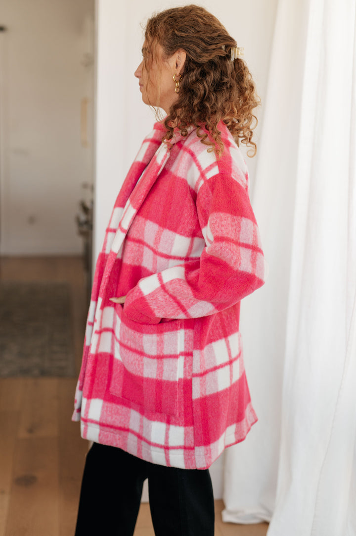 Passion in Plaid Coat in Pink-Layers-Ave Shops-[option4]-[option5]-[option6]-[option7]-[option8]-Shop-Boutique-Clothing-for-Women-Online