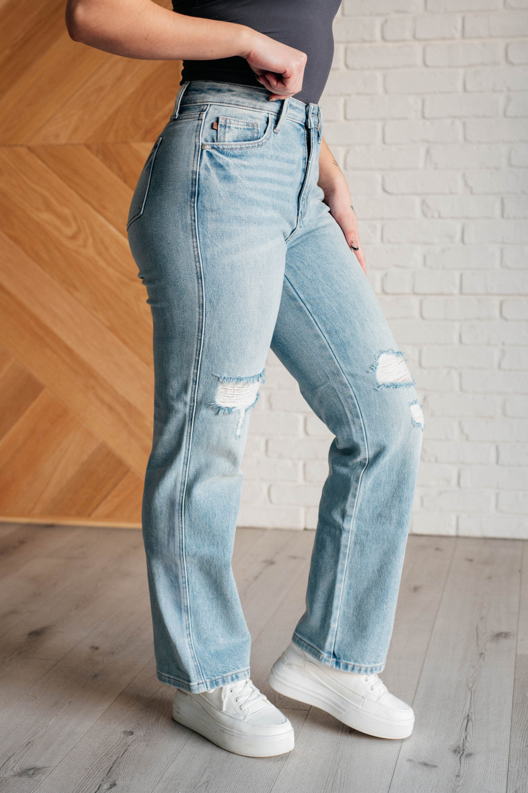 Judy Blue Patricia High Rise Rigid Magic 90's Straight Jeans-Womens-Ave Shops-[option4]-[option5]-[option6]-[option7]-[option8]-Shop-Boutique-Clothing-for-Women-Online