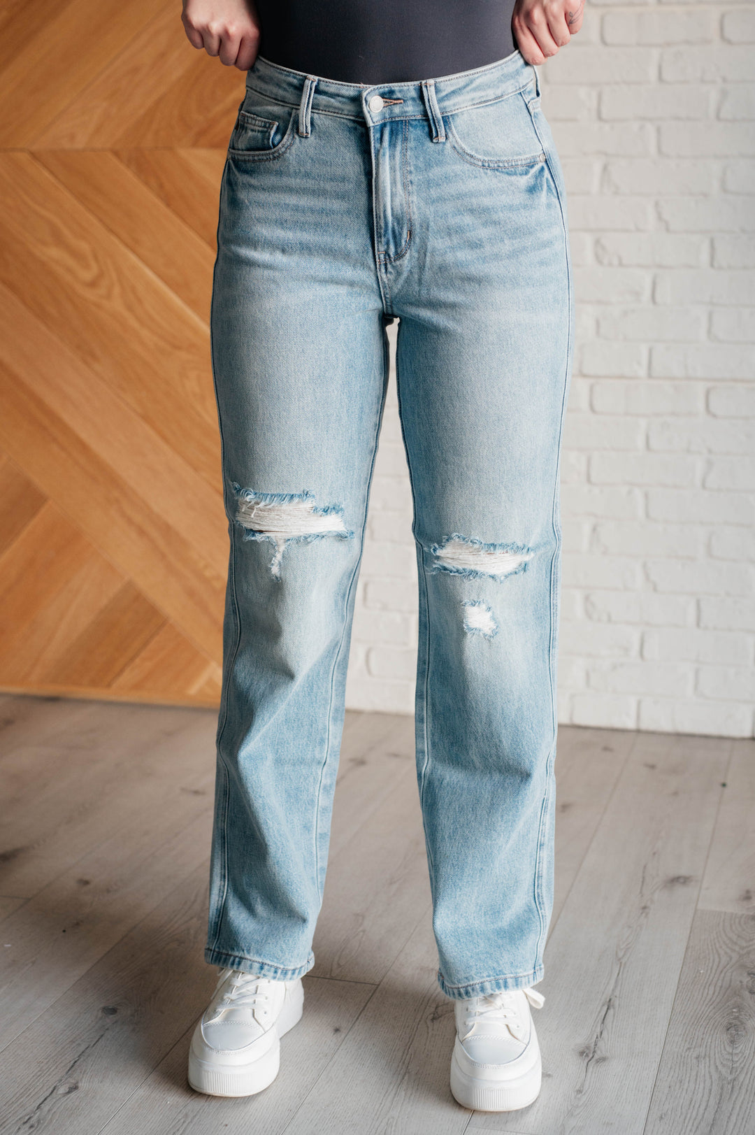 Judy Blue Patricia High Rise Rigid Magic 90's Straight Jeans-Womens-Ave Shops-[option4]-[option5]-[option6]-[option7]-[option8]-Shop-Boutique-Clothing-for-Women-Online