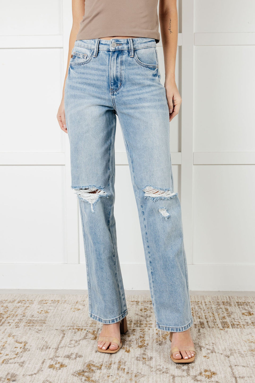 Judy Blue Patricia High Rise Rigid Magic 90's Straight Jeans-Womens-Ave Shops-[option4]-[option5]-[option6]-[option7]-[option8]-Shop-Boutique-Clothing-for-Women-Online