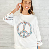 Peace, Love, and Flowers Peace Sign Top-Womens-Ave Shops-[option4]-[option5]-[option6]-[option7]-[option8]-Shop-Boutique-Clothing-for-Women-Online