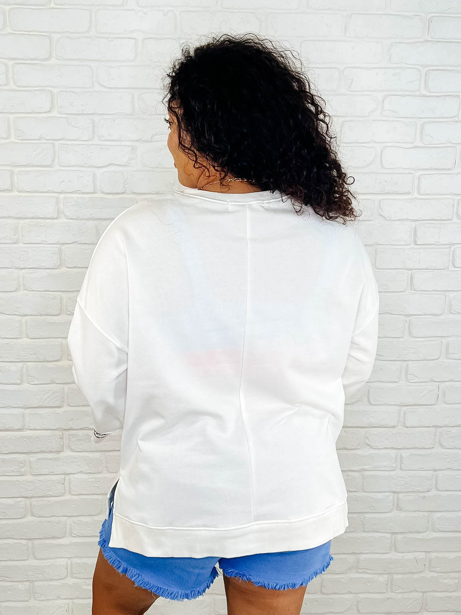 Peace, Love, and Flowers Peace Sign Top-Womens-Ave Shops-[option4]-[option5]-[option6]-[option7]-[option8]-Shop-Boutique-Clothing-for-Women-Online