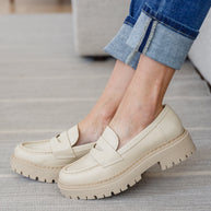 Penny For Your Thoughts Loafers in Bone-Shoes-Ave Shops-[option4]-[option5]-[option6]-[option7]-[option8]-Shop-Boutique-Clothing-for-Women-Online
