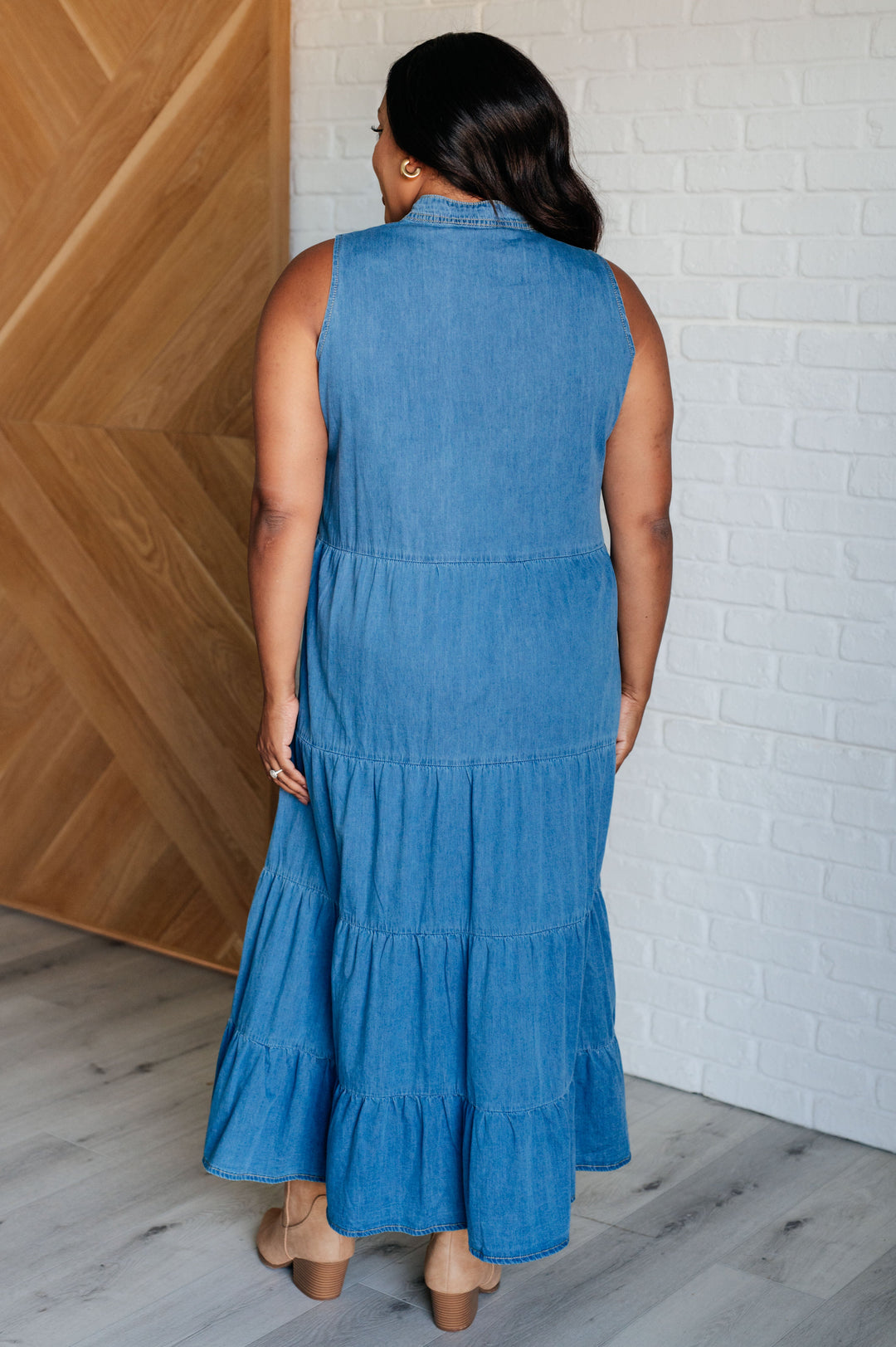 Perfect Choice Denim Maxi Dress-Dresses-Ave Shops-[option4]-[option5]-[option6]-[option7]-[option8]-Shop-Boutique-Clothing-for-Women-Online