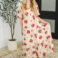 Petals & Postcards Balloon Sleeve Dress-Womens-Ave Shops-[option4]-[option5]-[option6]-[option7]-[option8]-Shop-Boutique-Clothing-for-Women-Online