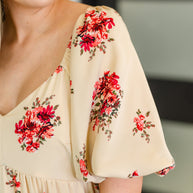 Petals & Postcards Balloon Sleeve Dress-Womens-Ave Shops-[option4]-[option5]-[option6]-[option7]-[option8]-Shop-Boutique-Clothing-for-Women-Online