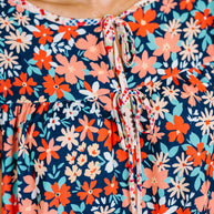 Petal to the Metal Flutter Sleeve Dress in Navy/Coral-Womens-Ave Shops-[option4]-[option5]-[option6]-[option7]-[option8]-Shop-Boutique-Clothing-for-Women-Online