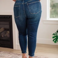 Phillipa High Rise Release Hem Slim Jeans-Denim-Ave Shops-[option4]-[option5]-[option6]-[option7]-[option8]-Shop-Boutique-Clothing-for-Women-Online