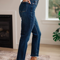 Phillipa High Rise Release Hem Slim Jeans-Denim-Ave Shops-[option4]-[option5]-[option6]-[option7]-[option8]-Shop-Boutique-Clothing-for-Women-Online