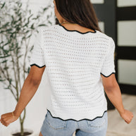Pinkies Up Knit Top in White-Womens-Ave Shops-[option4]-[option5]-[option6]-[option7]-[option8]-Shop-Boutique-Clothing-for-Women-Online