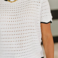 Pinkies Up Knit Top in White-Womens-Ave Shops-[option4]-[option5]-[option6]-[option7]-[option8]-Shop-Boutique-Clothing-for-Women-Online