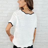 Pinkies Up Knit Top in White-Womens-Ave Shops-[option4]-[option5]-[option6]-[option7]-[option8]-Shop-Boutique-Clothing-for-Women-Online