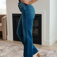 Judy Blue Pippa High Rise Button Fly Dad Jeans-Denim-Ave Shops-[option4]-[option5]-[option6]-[option7]-[option8]-Shop-Boutique-Clothing-for-Women-Online
