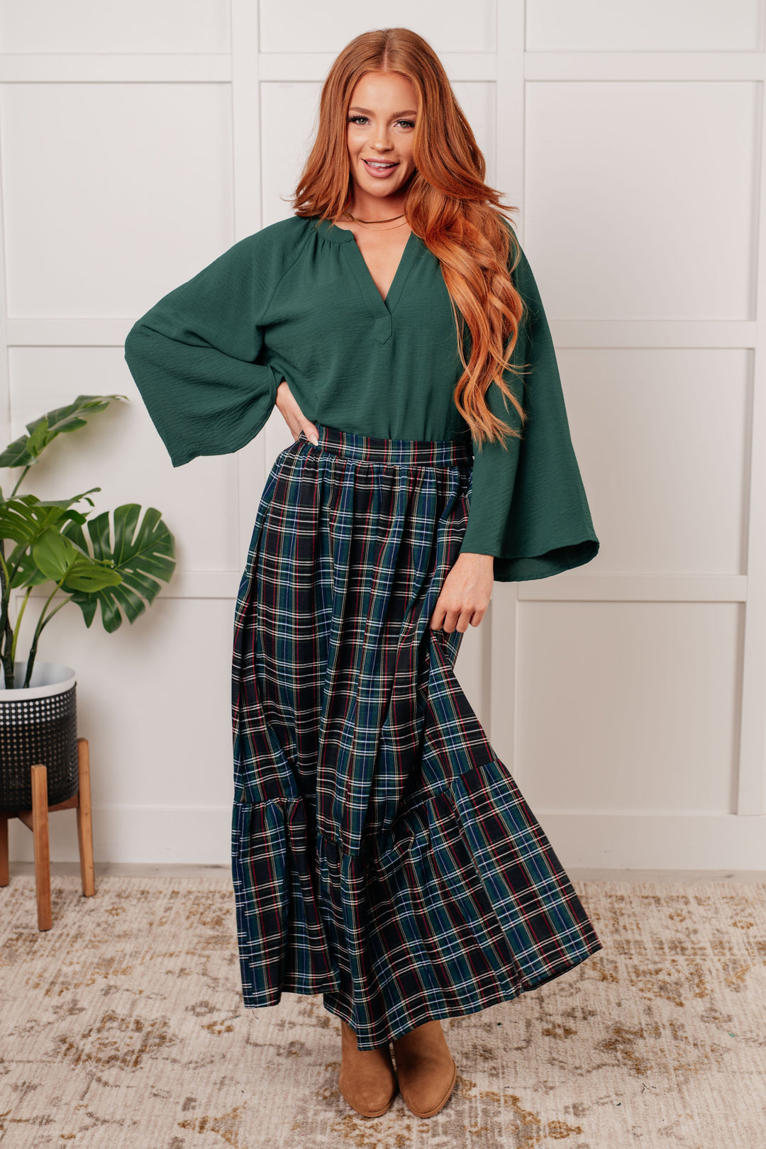 Plaid Perfection Maxi Skirt-Bottoms-Ave Shops-[option4]-[option5]-[option6]-[option7]-[option8]-Shop-Boutique-Clothing-for-Women-Online