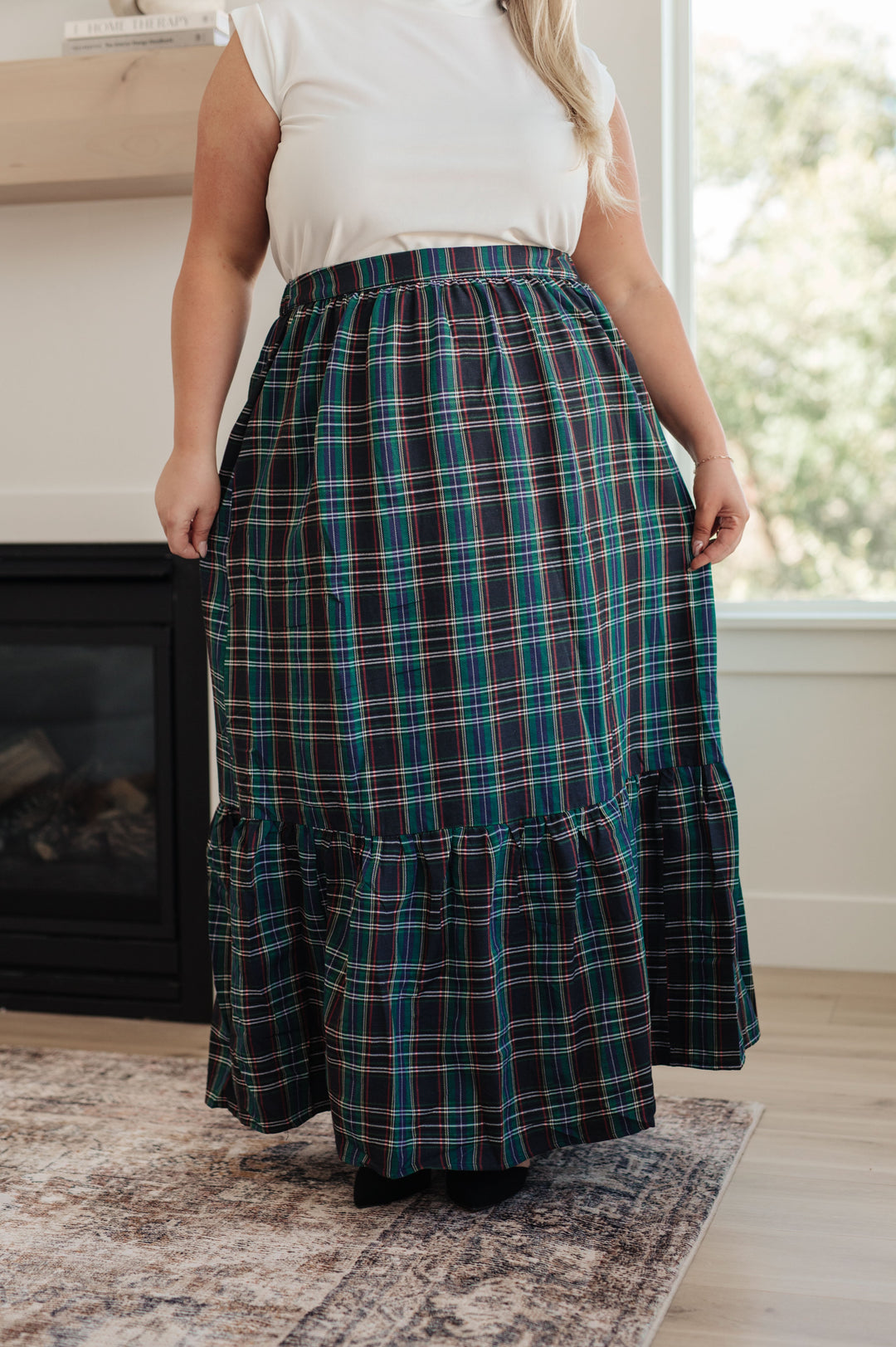 Plaid Perfection Maxi Skirt-Bottoms-Ave Shops-[option4]-[option5]-[option6]-[option7]-[option8]-Shop-Boutique-Clothing-for-Women-Online