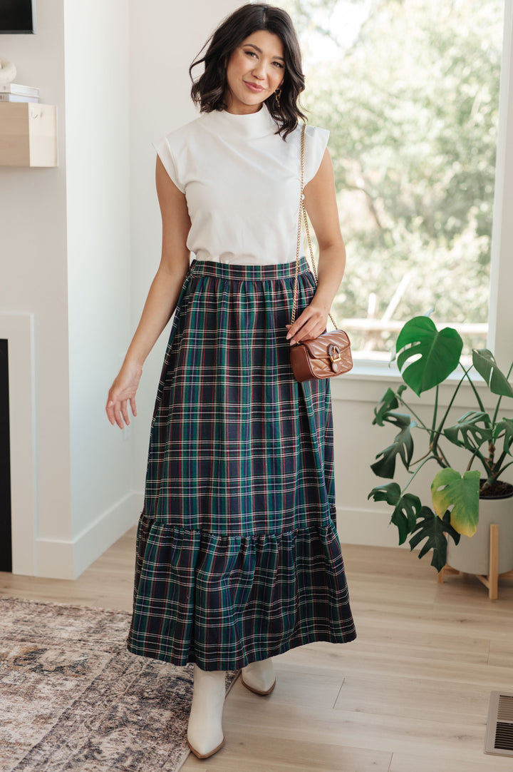 Plaid Perfection Maxi Skirt-Bottoms-Ave Shops-[option4]-[option5]-[option6]-[option7]-[option8]-Shop-Boutique-Clothing-for-Women-Online