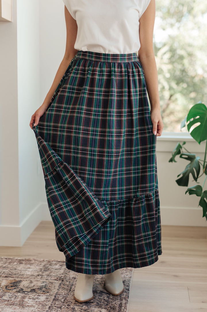 Plaid Perfection Maxi Skirt-Bottoms-Ave Shops-[option4]-[option5]-[option6]-[option7]-[option8]-Shop-Boutique-Clothing-for-Women-Online