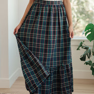 Plaid Perfection Maxi Skirt-Bottoms-Ave Shops-[option4]-[option5]-[option6]-[option7]-[option8]-Shop-Boutique-Clothing-for-Women-Online