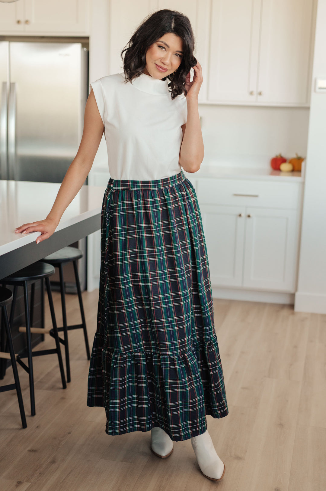 Plaid Perfection Maxi Skirt-Bottoms-Ave Shops-[option4]-[option5]-[option6]-[option7]-[option8]-Shop-Boutique-Clothing-for-Women-Online