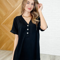 Plain and Sassy V-Neck Tee in Black-Womens-Ave Shops-[option4]-[option5]-[option6]-[option7]-[option8]-Shop-Boutique-Clothing-for-Women-Online