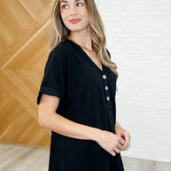 Plain and Sassy V-Neck Tee in Black-Womens-Ave Shops-[option4]-[option5]-[option6]-[option7]-[option8]-Shop-Boutique-Clothing-for-Women-Online