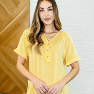 Plain and Sassy V-Neck Tee in Lemonade-Womens-Ave Shops-[option4]-[option5]-[option6]-[option7]-[option8]-Shop-Boutique-Clothing-for-Women-Online
