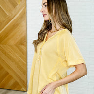 Plain and Sassy V-Neck Tee in Lemonade-Womens-Ave Shops-[option4]-[option5]-[option6]-[option7]-[option8]-Shop-Boutique-Clothing-for-Women-Online