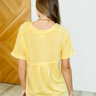 Plain and Sassy V-Neck Tee in Lemonade-Womens-Ave Shops-[option4]-[option5]-[option6]-[option7]-[option8]-Shop-Boutique-Clothing-for-Women-Online