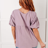 Pleasantly Perfect Bubble Sleeve Peasant Blouse-Blouses-Ave Shops-[option4]-[option5]-[option6]-[option7]-[option8]-Shop-Boutique-Clothing-for-Women-Online