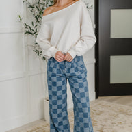 PREORDER: Please Detail Wide Leg Checkered Bottoms-Womens-Ave Shops-[option4]-[option5]-[option6]-[option7]-[option8]-Shop-Boutique-Clothing-for-Women-Online