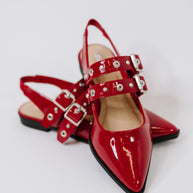 Pop of Color Pointy Toe Slip On in Red-Womens-Ave Shops-[option4]-[option5]-[option6]-[option7]-[option8]-Shop-Boutique-Clothing-for-Women-Online