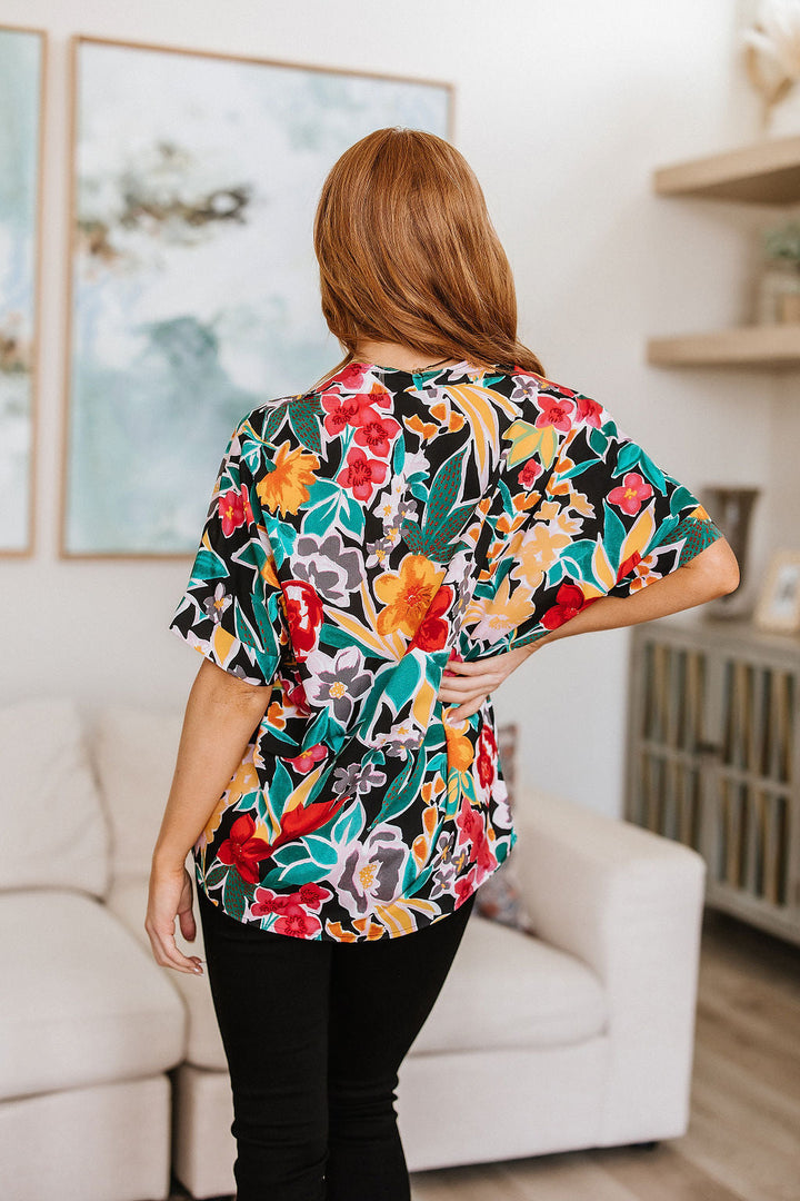 Pretty in Paradise Floral Blouse-Tops-Ave Shops-[option4]-[option5]-[option6]-[option7]-[option8]-Shop-Boutique-Clothing-for-Women-Online