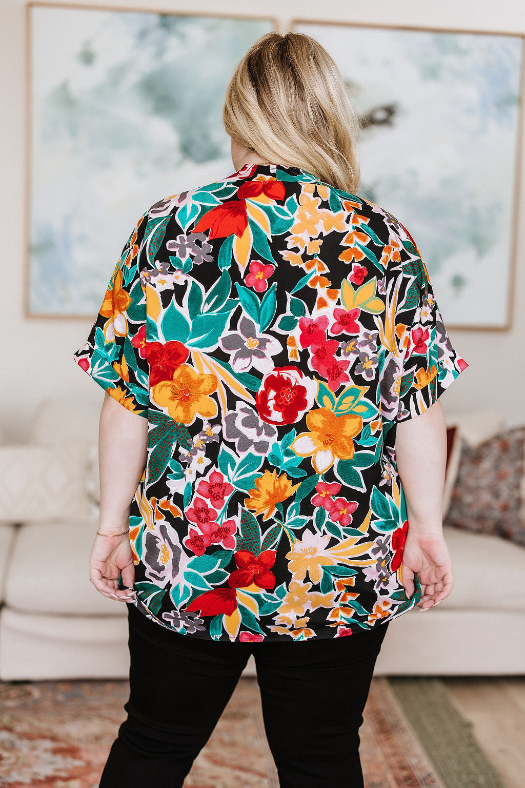 Pretty in Paradise Floral Blouse-Tops-Ave Shops-[option4]-[option5]-[option6]-[option7]-[option8]-Shop-Boutique-Clothing-for-Women-Online