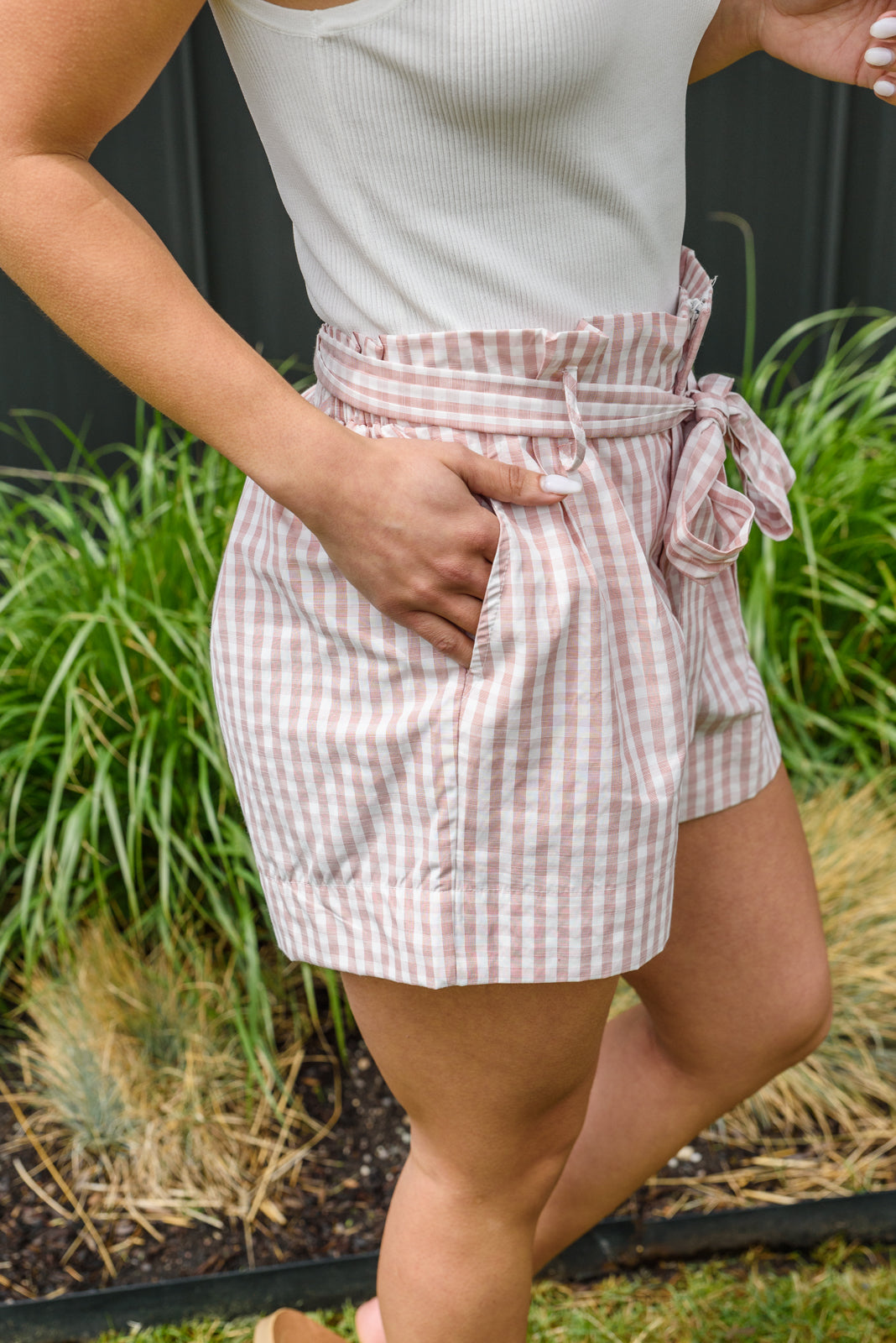 Prim & Pretty Gingham Tie Shorts-Womens-Ave Shops-[option4]-[option5]-[option6]-[option7]-[option8]-Shop-Boutique-Clothing-for-Women-Online