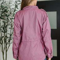 Puddle Jumper Full Front Zip Up Jacket in Mauve-Womens-Ave Shops-[option4]-[option5]-[option6]-[option7]-[option8]-Shop-Boutique-Clothing-for-Women-Online