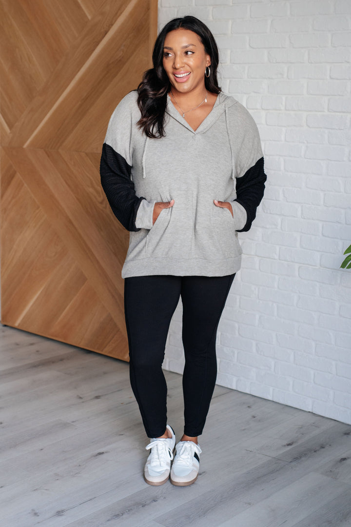 Pull Up Your Sleeves Color Block Hoodie-Tops-Ave Shops-[option4]-[option5]-[option6]-[option7]-[option8]-Shop-Boutique-Clothing-for-Women-Online