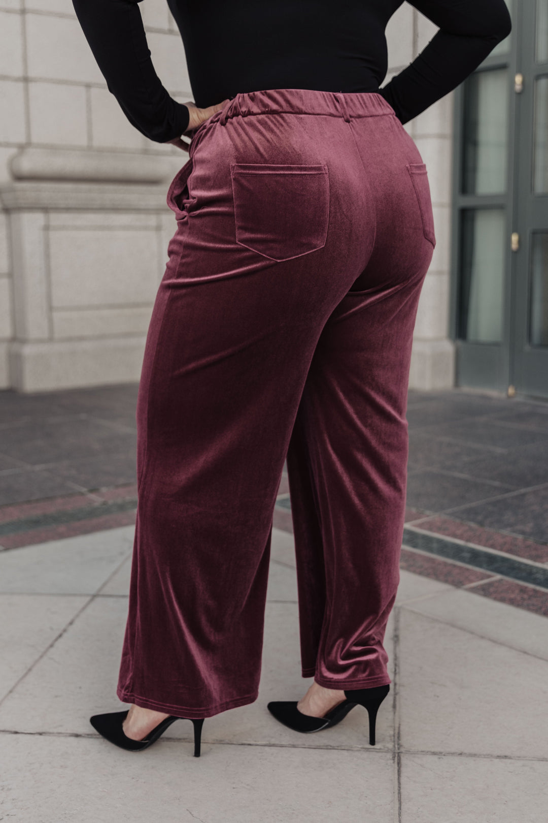 High Society Velvet Wide Leg Trousers-Bottoms-Ave Shops-[option4]-[option5]-[option6]-[option7]-[option8]-Shop-Boutique-Clothing-for-Women-Online