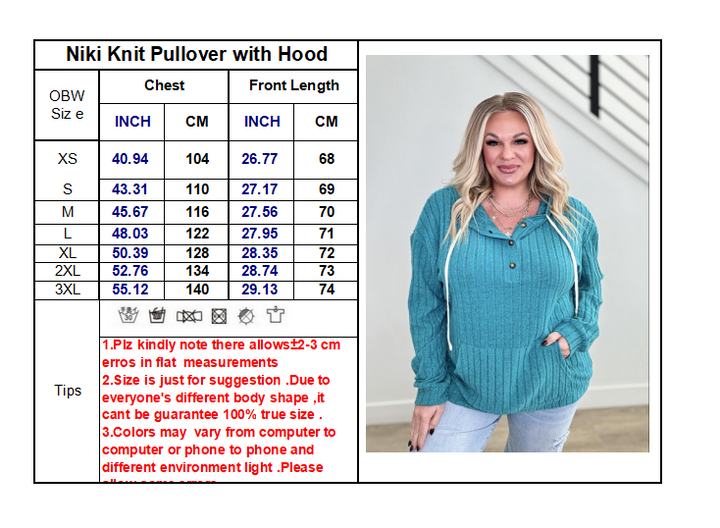 Shirley & Stone Niki Knit Pullover with Hood-— Preorder CLOSE 11/29/2024-Shirley & Stone-[option4]-[option5]-[option6]-[option7]-[option8]-Shop-Boutique-Clothing-for-Women-Online