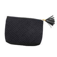 Quilted Travel Zip Pouch in Black-Accessories-Ave Shops-[option4]-[option5]-[option6]-[option7]-[option8]-Shop-Boutique-Clothing-for-Women-Online