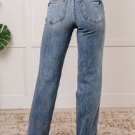 Judy Blue Quinn Mid Rise Cell Phone Pocket Dad Jeans-Womens-Ave Shops-[option4]-[option5]-[option6]-[option7]-[option8]-Shop-Boutique-Clothing-for-Women-Online