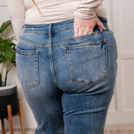 Judy Blue Quinn Mid Rise Cell Phone Pocket Dad Jeans-Womens-Ave Shops-[option4]-[option5]-[option6]-[option7]-[option8]-Shop-Boutique-Clothing-for-Women-Online