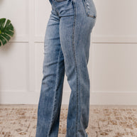 Judy Blue Quinn Mid Rise Cell Phone Pocket Dad Jeans-Womens-Ave Shops-[option4]-[option5]-[option6]-[option7]-[option8]-Shop-Boutique-Clothing-for-Women-Online