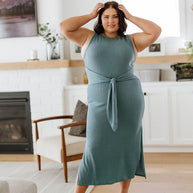 Out on the Town Tie Detail Midi Dress-Dresses-Ave Shops-[option4]-[option5]-[option6]-[option7]-[option8]-Shop-Boutique-Clothing-for-Women-Online