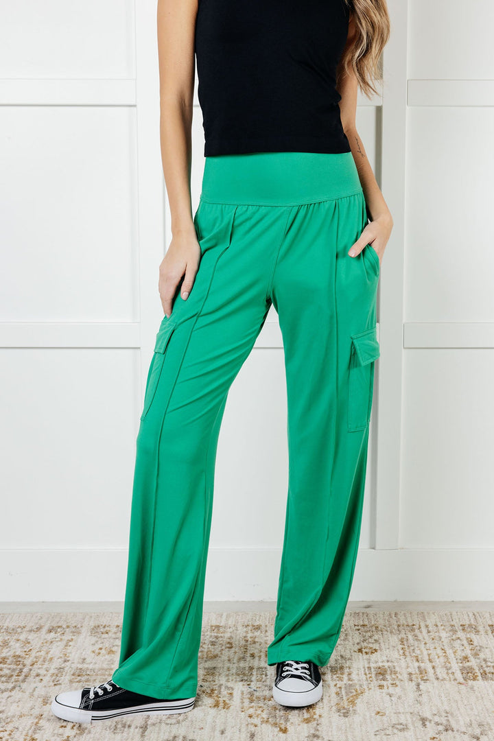 Rae Mode Race to Relax Cargo Pants in Emerald Green-Bottoms-Ave Shops-[option4]-[option5]-[option6]-[option7]-[option8]-Shop-Boutique-Clothing-for-Women-Online