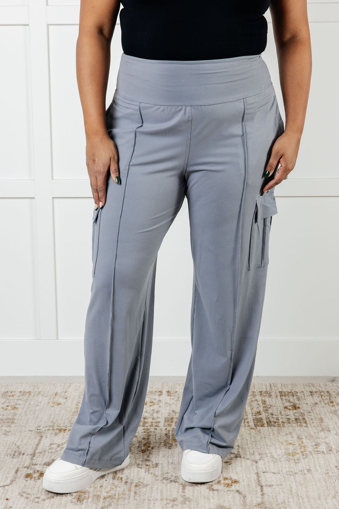 Rae Mode Race to Relax Cargo Pants in Rhino Grey-Bottoms-Ave Shops-[option4]-[option5]-[option6]-[option7]-[option8]-Shop-Boutique-Clothing-for-Women-Online