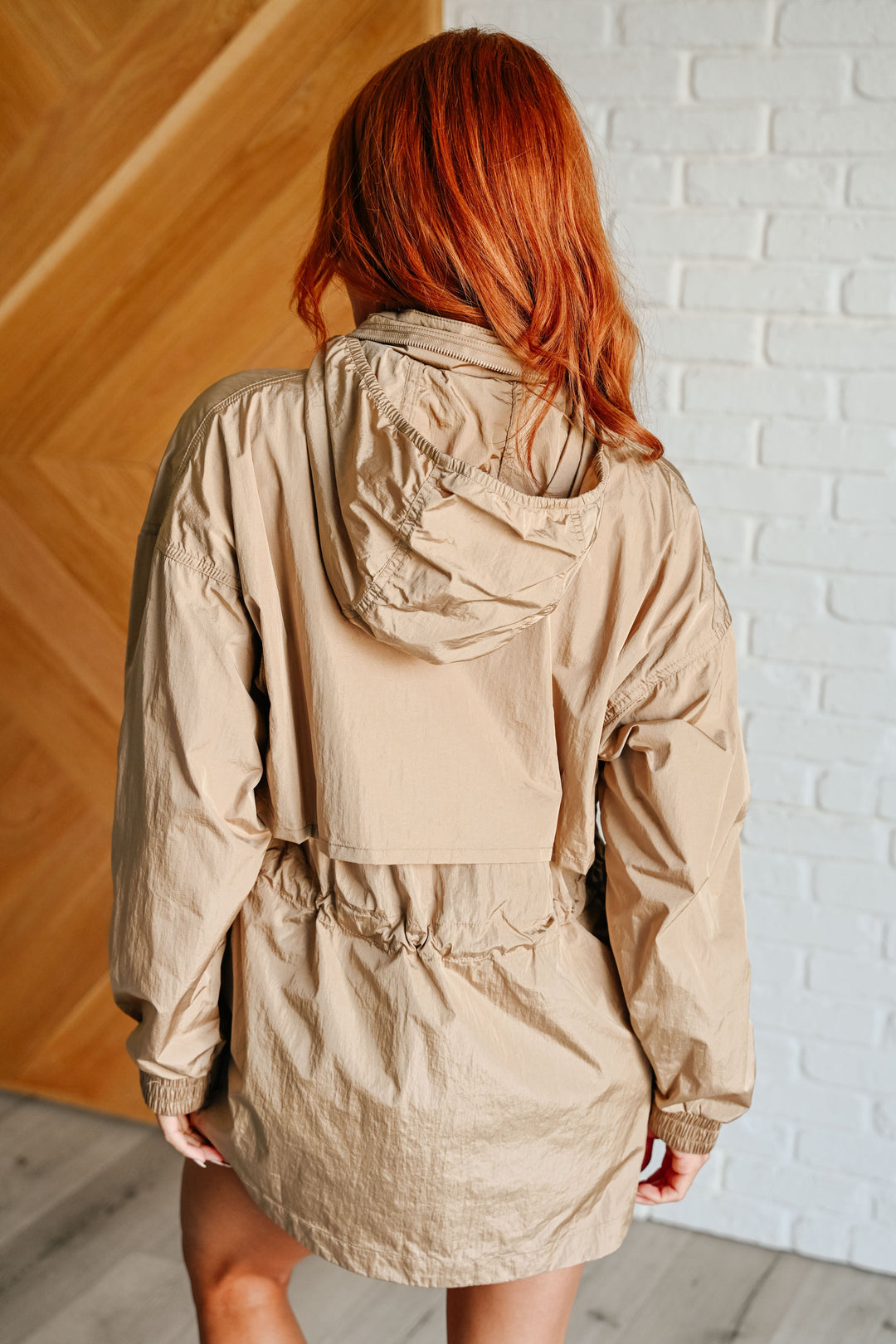 Rae Mode Rain, Rain Go Away Parachute Jacket in Camel-Layers-Ave Shops-[option4]-[option5]-[option6]-[option7]-[option8]-Shop-Boutique-Clothing-for-Women-Online