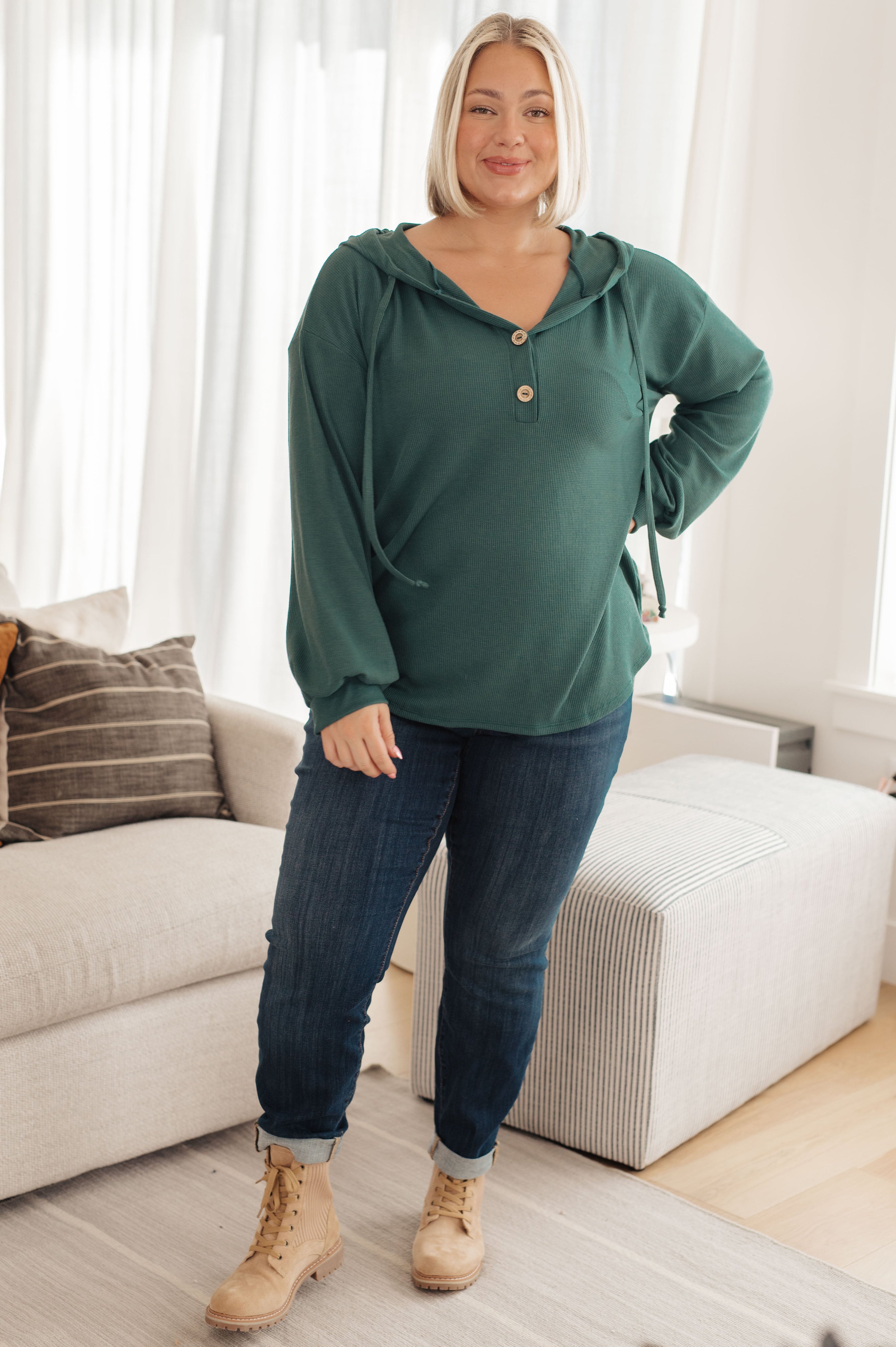 Rainy Day Henley Hoodie-Tops-Ave Shops-[option4]-[option5]-[option6]-[option7]-[option8]-Shop-Boutique-Clothing-for-Women-Online