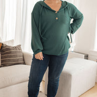 Rainy Day Henley Hoodie-Tops-Ave Shops-[option4]-[option5]-[option6]-[option7]-[option8]-Shop-Boutique-Clothing-for-Women-Online