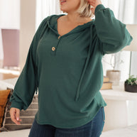 Rainy Day Henley Hoodie-Tops-Ave Shops-[option4]-[option5]-[option6]-[option7]-[option8]-Shop-Boutique-Clothing-for-Women-Online